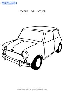 Mr Bean car - Mr Bean Coloring Pages worksheet for Preschool ...