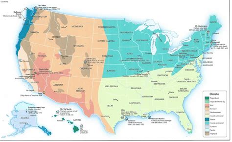 Map Of United States Climate Zonesmap United States - Direct Map