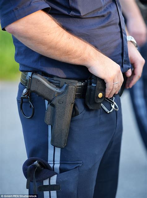 New Victoria police semi-automatic gun holsters replaced | Daily Mail ...