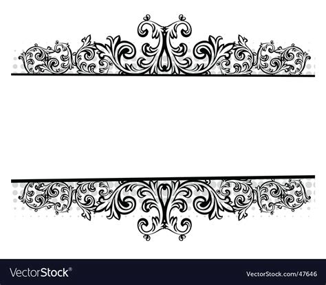 Floral border Royalty Free Vector Image - VectorStock