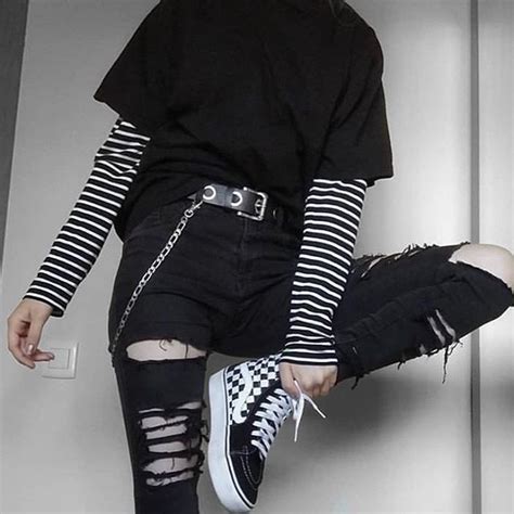 Black Grunge Outfits Male - itsessiii