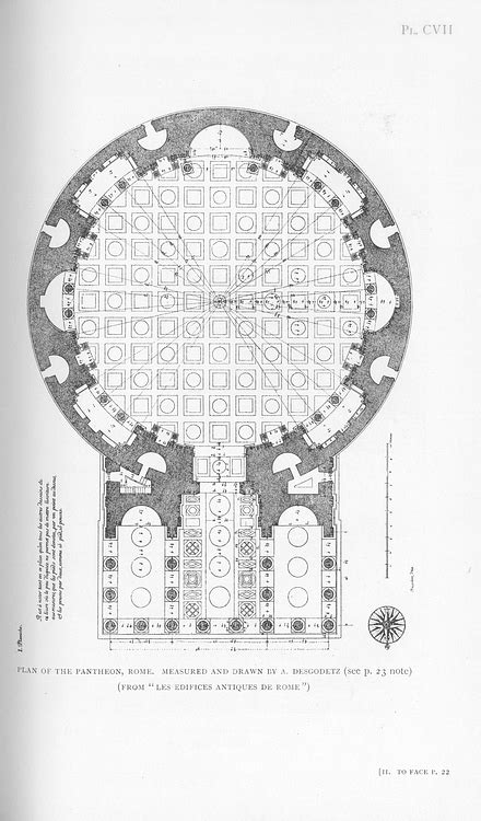 Floor Plan of the Pantheon, Rome (Illustration) - World History ...