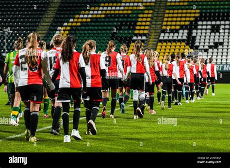 Den Haag - Players of Feyenoord V1 during the match between ADO Den ...