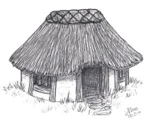 Drawing Pictures Of Hut at PaintingValley.com | Explore collection of ...