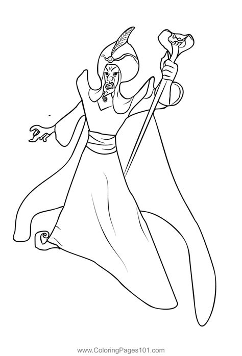 Jafar Snake Coloring Page