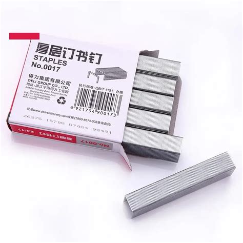 10 Pack x 1000Pcs 23/17 Heavy Duty Staples Metal Staples Silver Color ...