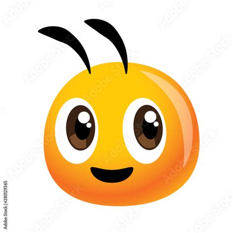 Vector of cute bee head mascot for farm or healthy natural food mascot ...