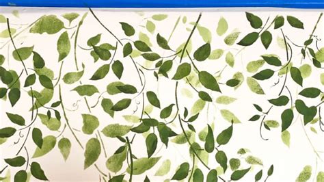 Vine Stencil DIY For Pinterest-Worthy Faux Hanging Vines - Stencil Stories