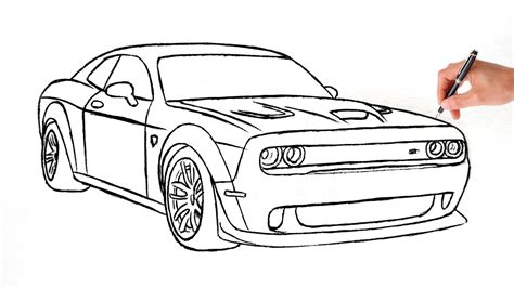 Dodge Hellcat Coloring Pages Coloring Pages