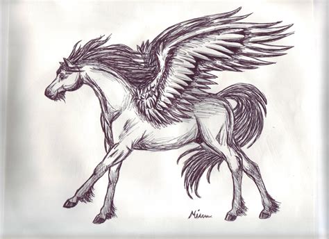 Pegasus Sketch 2 by Spiritwings on DeviantArt