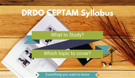 DRDO CEPTAM Exam Syllabus