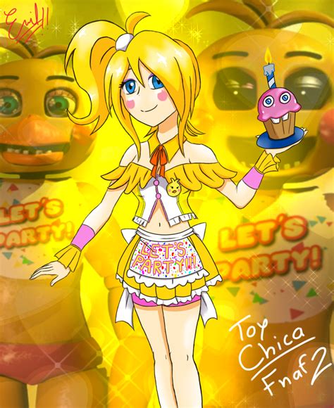 Fnaf 2 Toy Chica Fan Art by Emil-Inze on DeviantArt