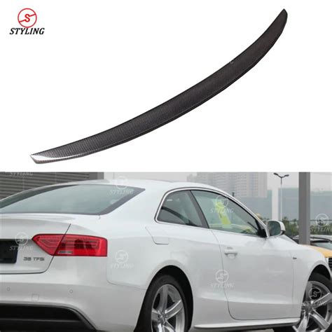 For Audi A5 Carbon Spoiler S5 Style Coupe A5 Carbon Fiber rear spoiler ...