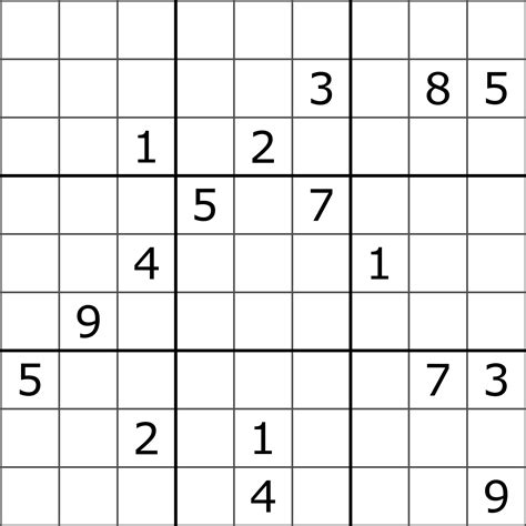 Sudoku Printable With Answers