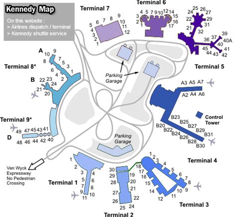 Jfk Airport Terminal Map - Map Of The World