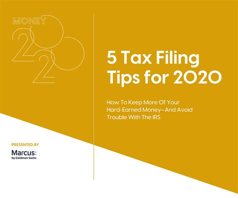 Money 2020: 5 Tax Filing Tips For 2020