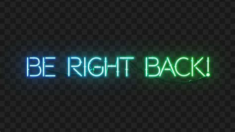 Download Neon Be Right Back Wallpaper | Wallpapers.com