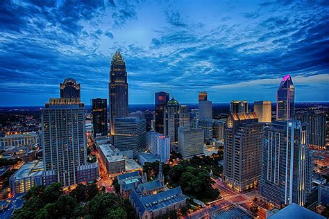 Charlotte-downtown, NC | Charlotte skyline, Houses in charlotte nc, Skyline