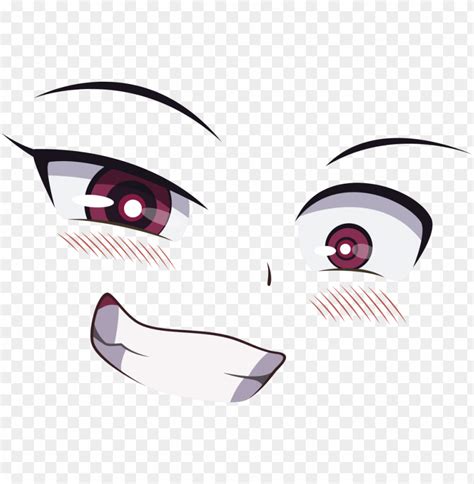 anime eyes and blush PNG image with transparent background | TOPpng