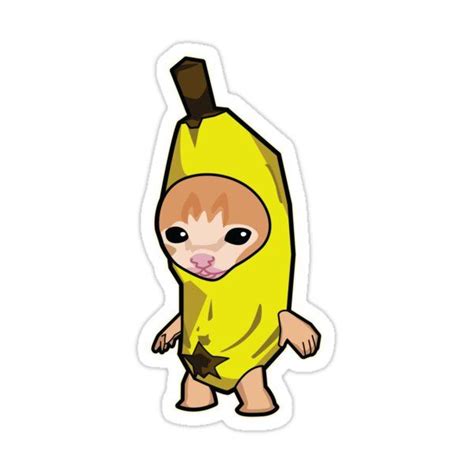 "Happy Happy Banana Cat meme" Sticker for Sale by Rzera- | Banana ...