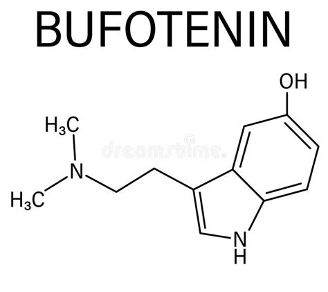 Bufotenin Molecule, Molecular Structure, Tryptamine Derivative, Ball ...