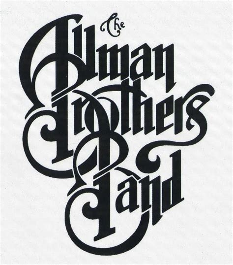 Band Logos # 31 - 8 x 10 Tee Shirt Iron On Transfer Allman Brothers ...