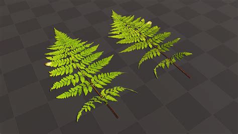 Fern Leaves - download free texture atlases and decals, Substance PBR ...