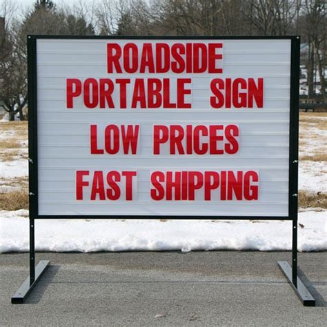 Portable Roadside Sign - Low Prices - Fast Shipping - RS22