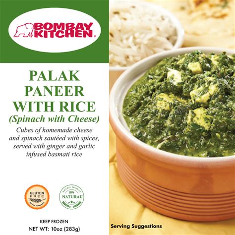 Palak Paneer with Rice - Bombay Kitchen