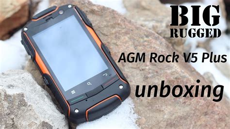 AGM Rock V5 outdoors unboxing - YouTube