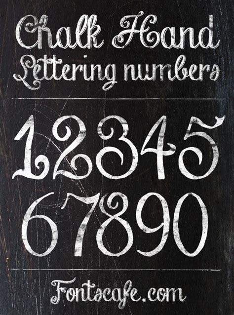 "Chalk Hand Lettering" font | Fonts Cafe | Chalkboard lettering ...