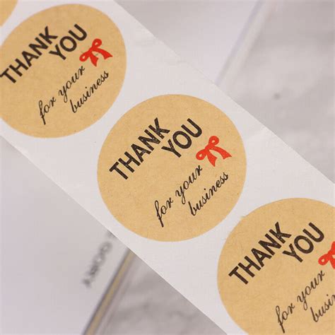 Thank You for Your Business Stickers Thank You Stickers Red - Etsy