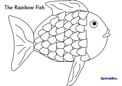 Rainbow Fish Color Sheets