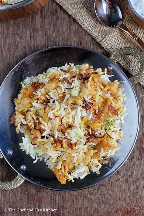 THE CHEF and HER KITCHEN: Chole Biryani | Chickpeas Biryani | Chole Dum ...