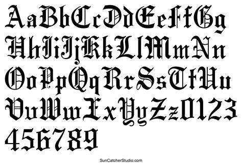 Old English Font (Gothic Font) Generator & Letters – DIY Projects ...