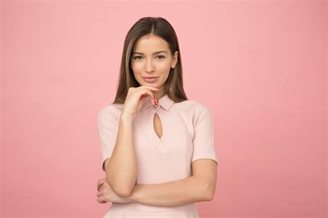 Woman Wearing Pink Collared Half-sleeved Top · Free Stock Photo