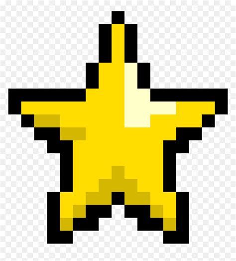 Pixel Art Mario Star, HD Png Download - vhv