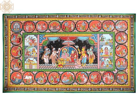 The Ramayana Story | Odisha painting | Odisha Painting | Exotic India Art