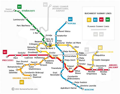 Bucharest Subway Map (Harta Metrou Bucuresti). Bucharest Visitor ...