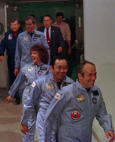 The Last Known Photo of the Space Shuttle Challenger Crew Boarding the ...