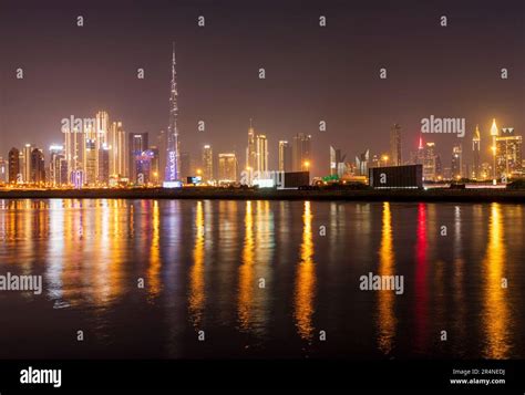 Dubai, UAE - 03.12.2023 - View of Dubai skyline, shot made from Dubai ...