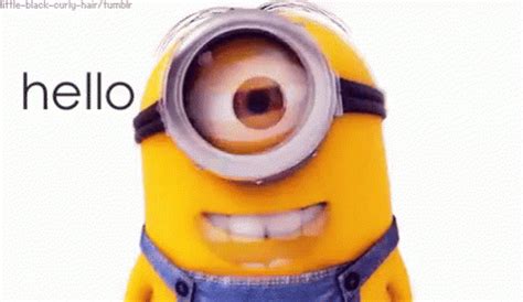 Minion Hello GIF - Hello Hi Hey - Discover & Share GIFs