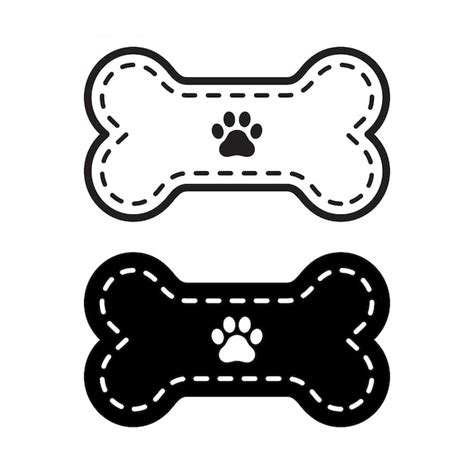 Dog Bone Silhouette Clip Art