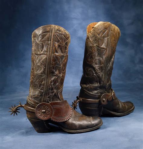 1920s Cowboy boots with Buermann Spurs