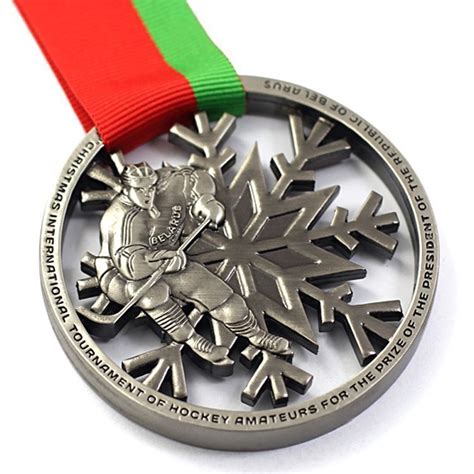 Snowflake Ice Hockey Medal - Medals, Custom Medals, Metal Medals ...