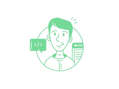 Coder avatar by Iren on Dribbble