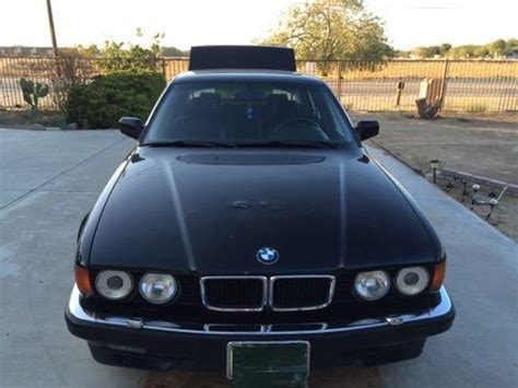 1993 BMW 740iL BLACK WITH LEATHER 153,000 MILES FAIR/GOOD CONDITION ...