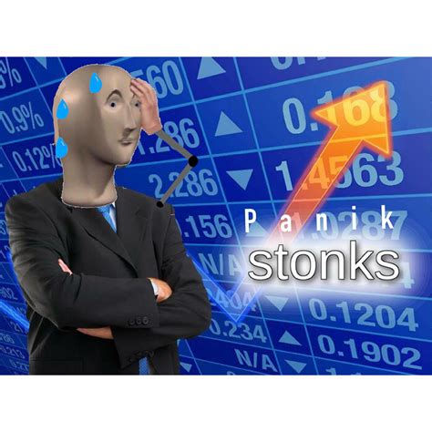 Panik stonks meme template | /r/Stonks | Meme Man Wurds / Stonks Edits ...