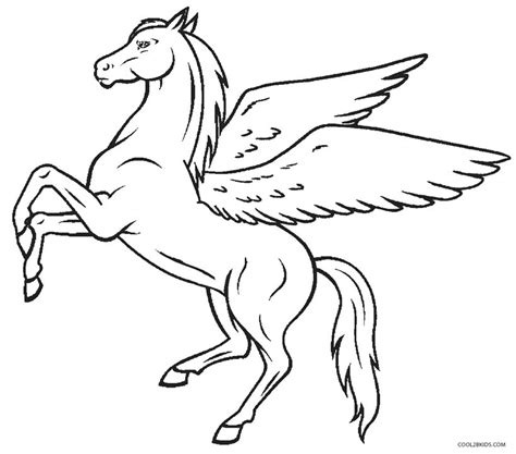 Pegaso da Colorare - Disegni per Bambini da Stampare