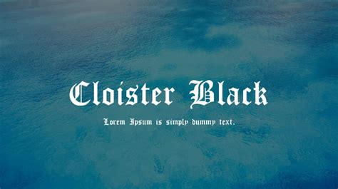 Cloister Black Font : Download Free for Desktop & Webfont